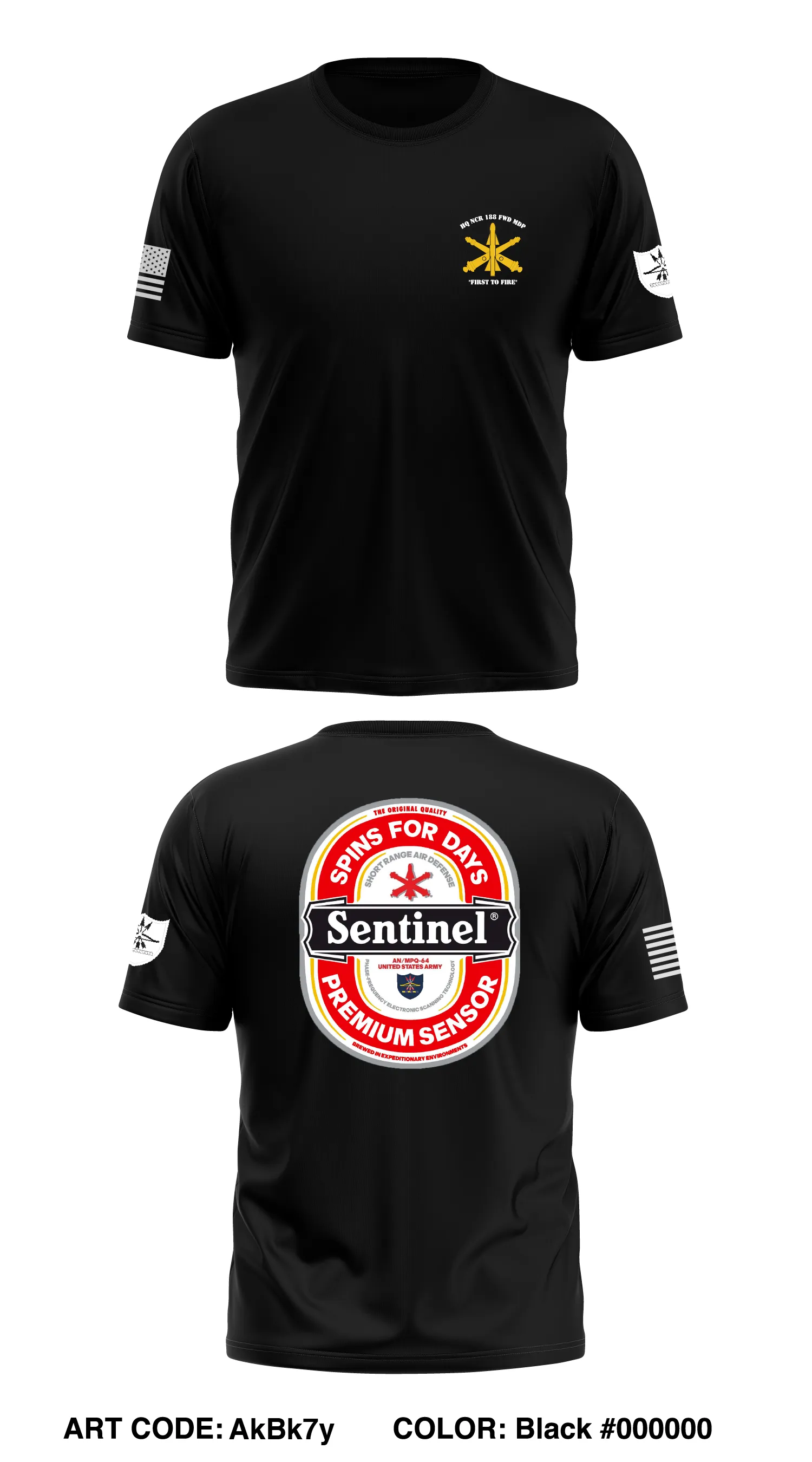 HQ NCR 188 ADA FWD MDP Store 1 Core Men's SS Performance Tee - AkBk7y