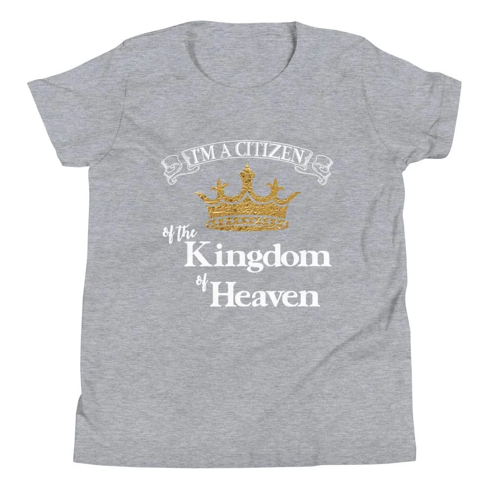 I'm a Citizen, Unisex Youth Staple Tee-White Text