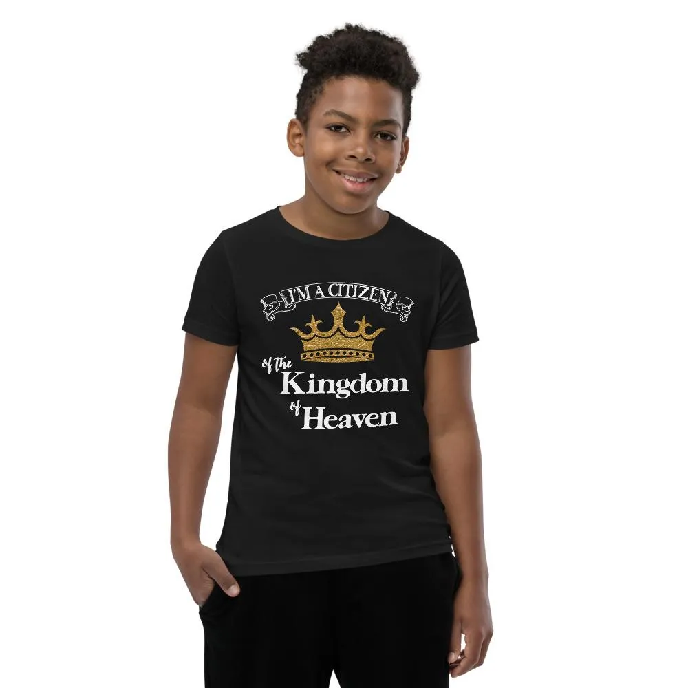 I'm a Citizen, Unisex Youth Staple Tee-White Text