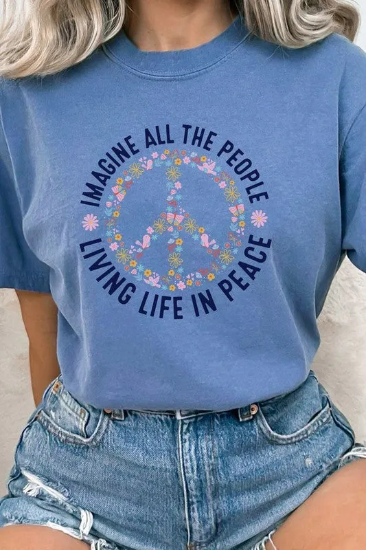 Imagine All The People Comfort Colors Graphic Tee (4 Colors)