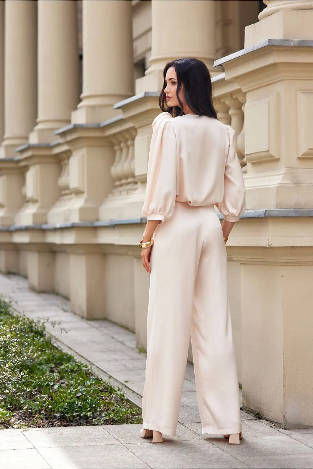 Impressive Rose Puff Blouse