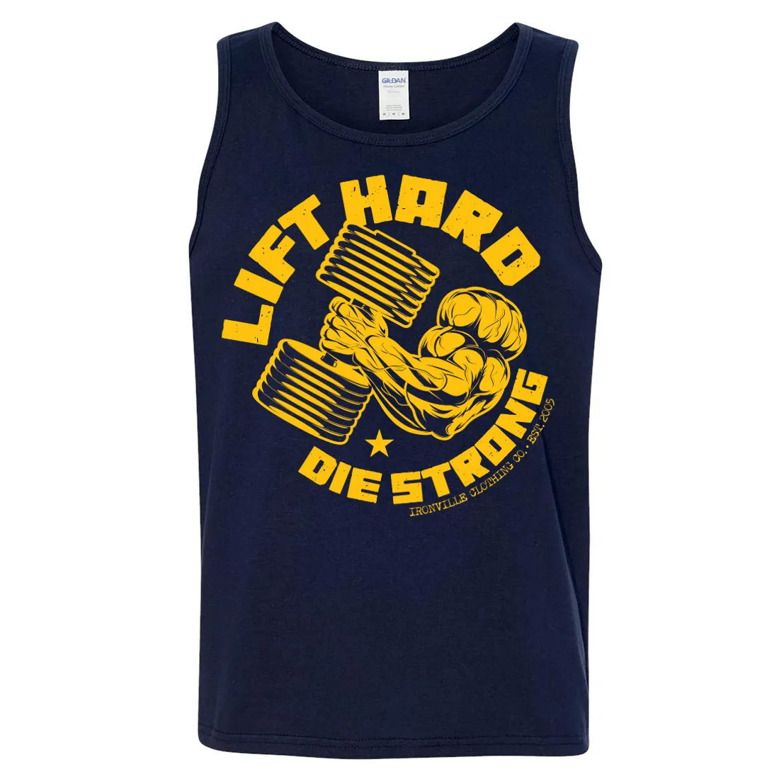 Ironville LIFT HARD Standard Cut Gym Tank Top