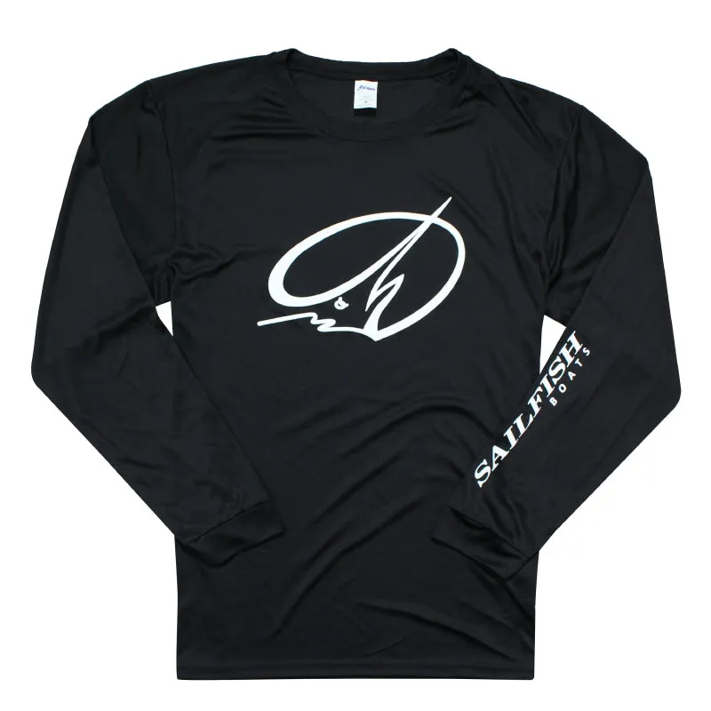 Island LS Performance Tee - Black