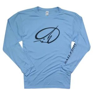 Island LS Performance Tee - Blue Mist