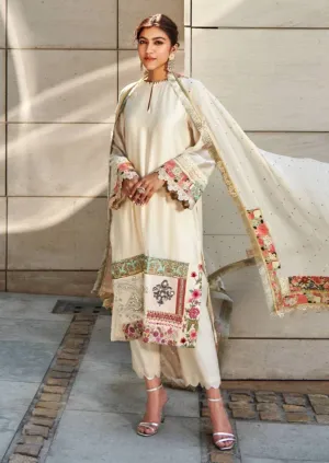 Ivory multi patch kurta set