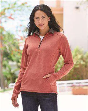 J America Women's Omega Stretch 1/4-Zip Sweatshirt - 8433