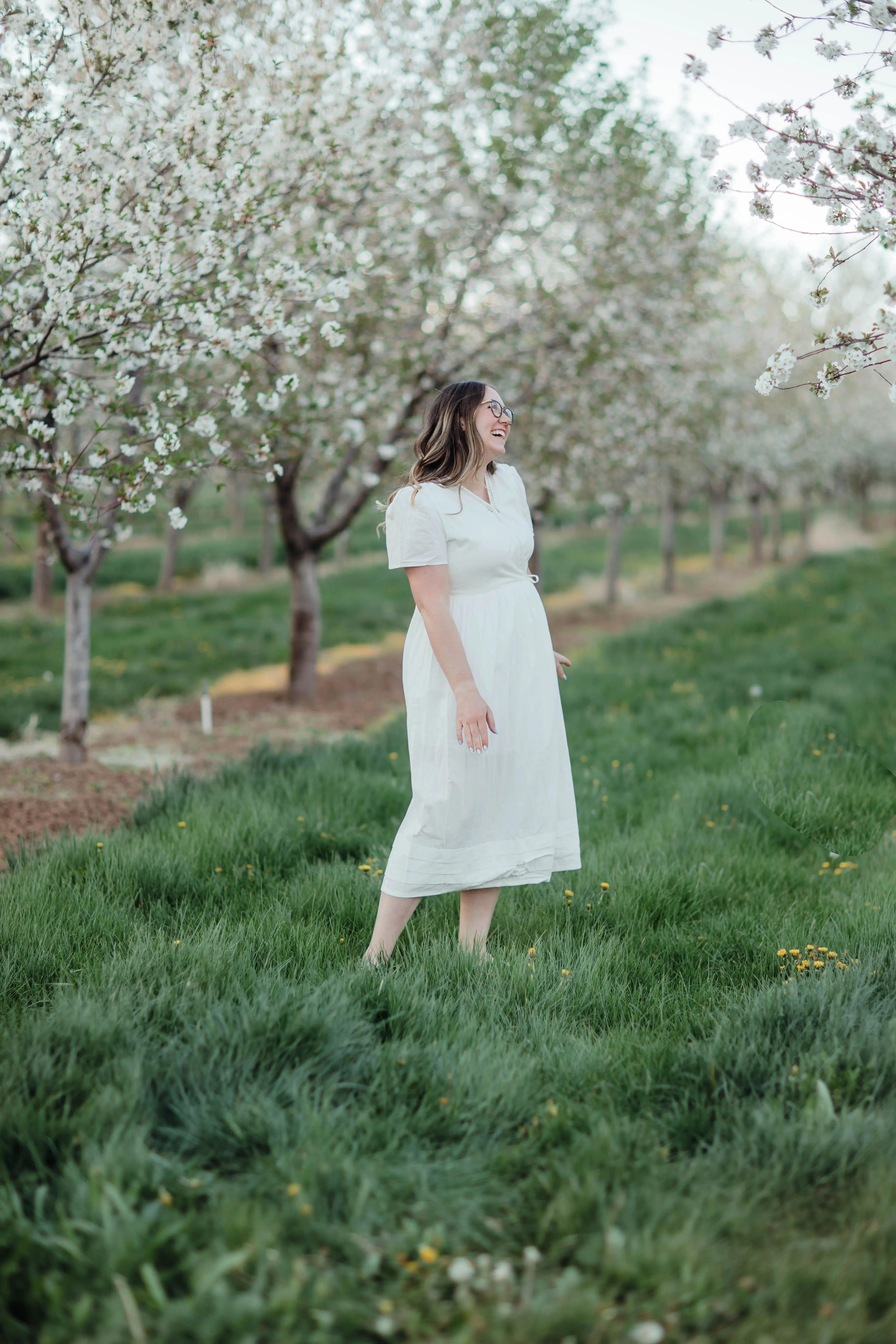 Joan Wrap Dress--White