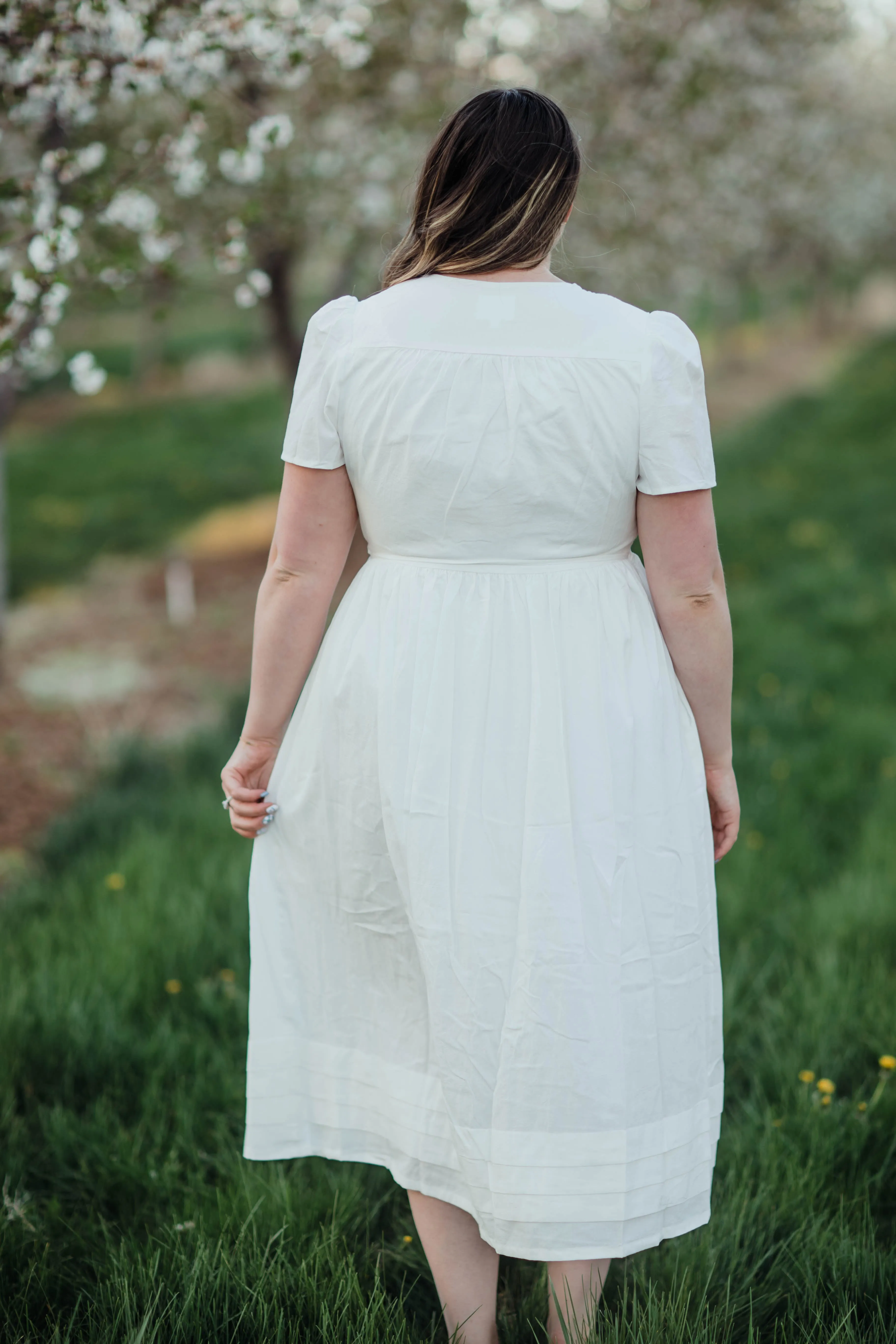 Joan Wrap Dress--White