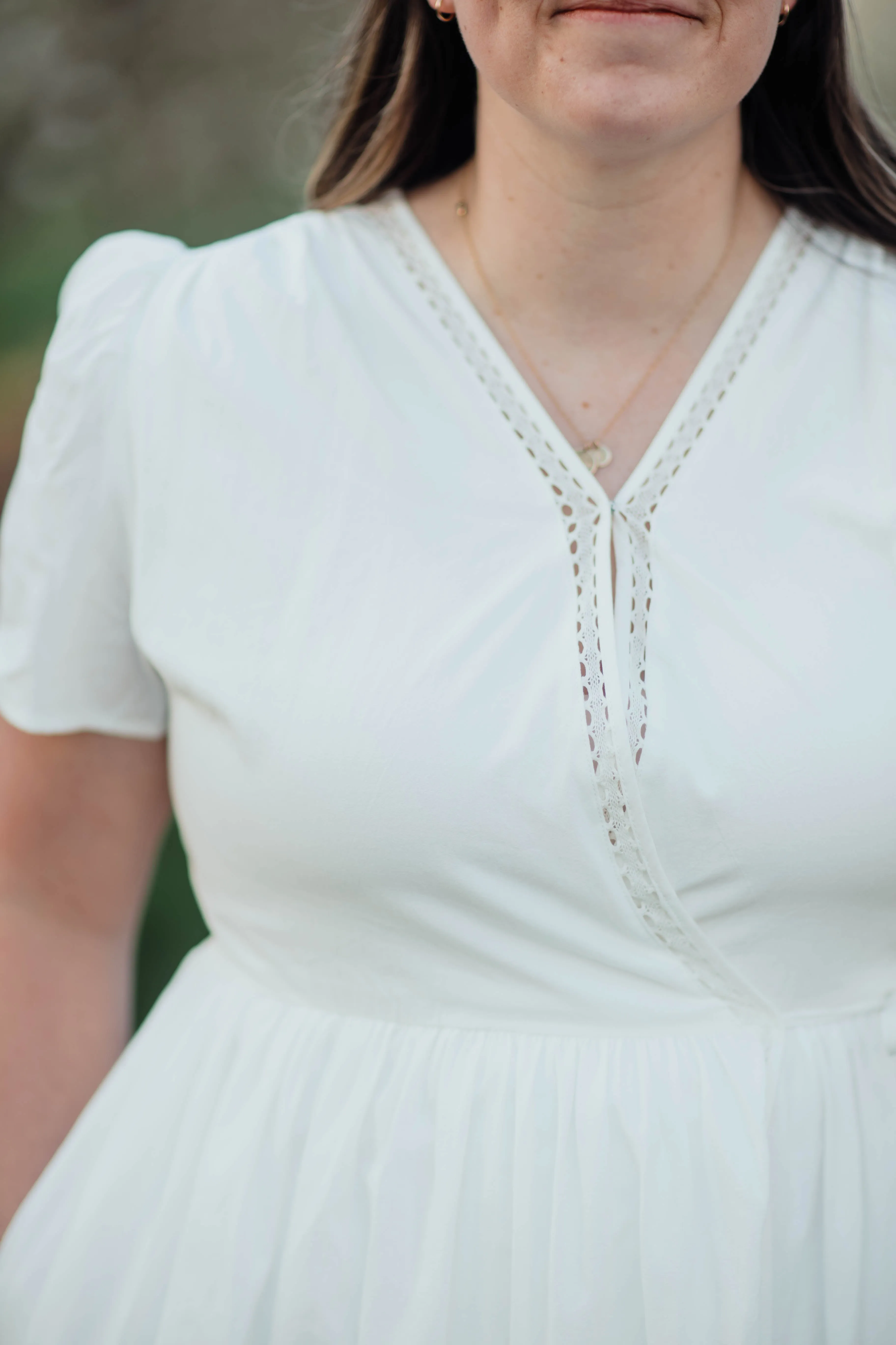 Joan Wrap Dress--White