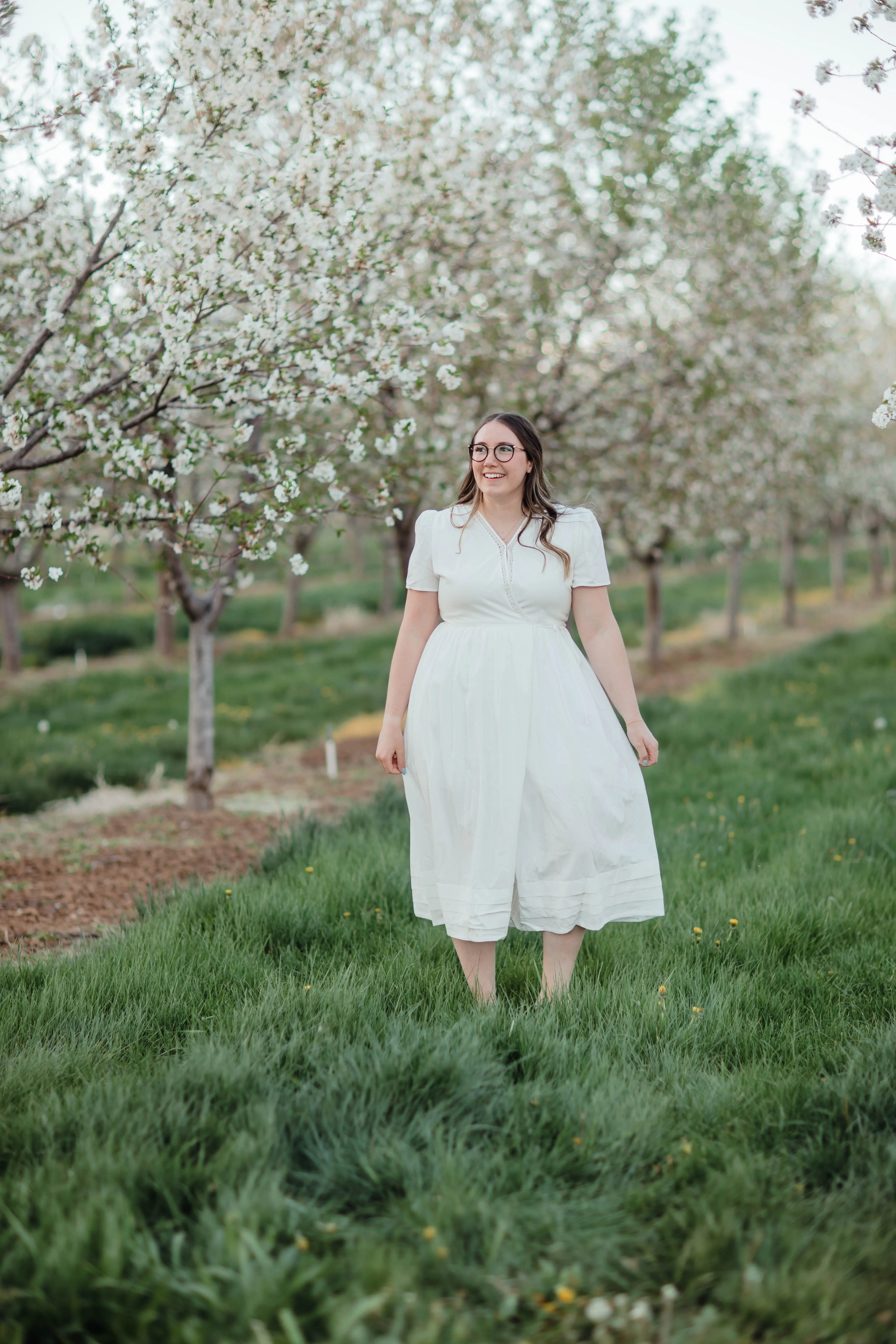 Joan Wrap Dress--White