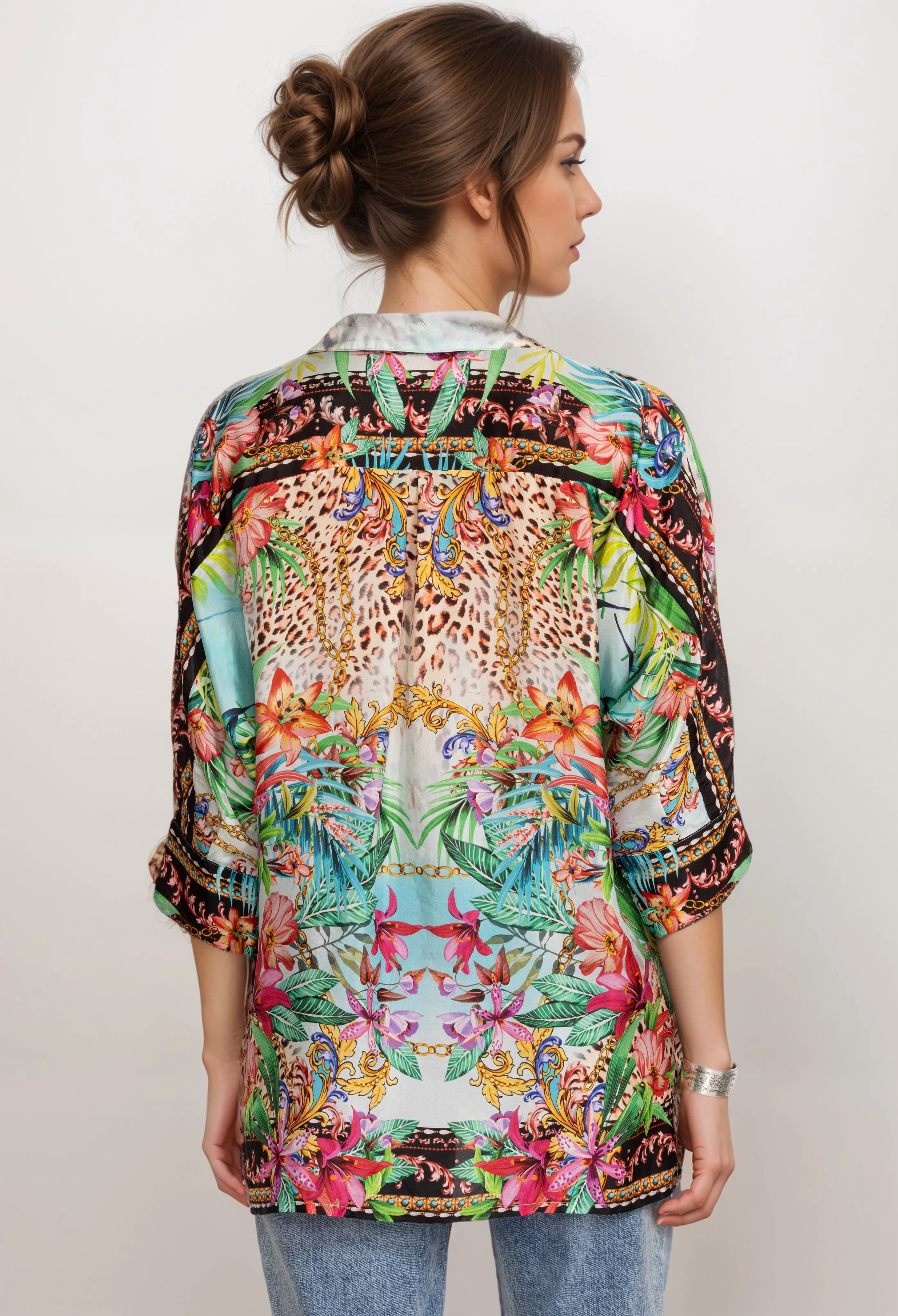 Johnny Was Aviina Silk  Tunic C20724 Boho Chic