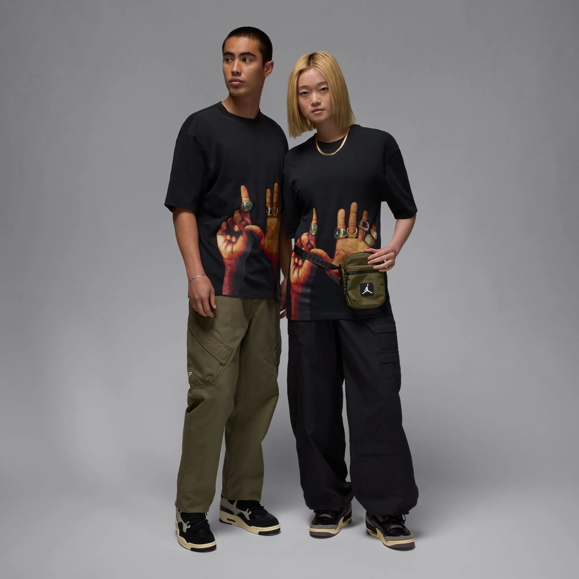 Jordan Flight MVP Rings T-Shirt ‘Black/Sail'