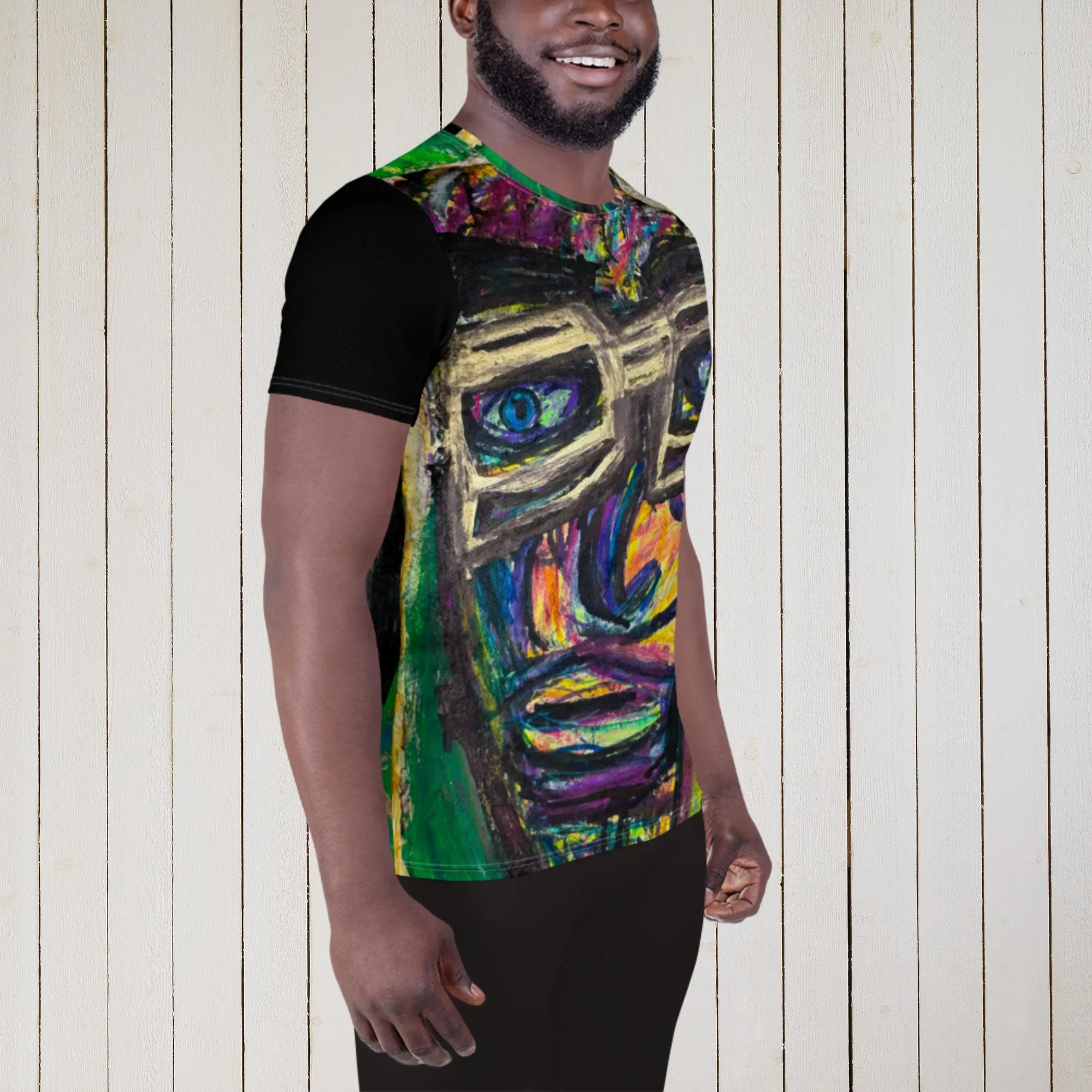 Journal Face Men's Athletic T-shirt