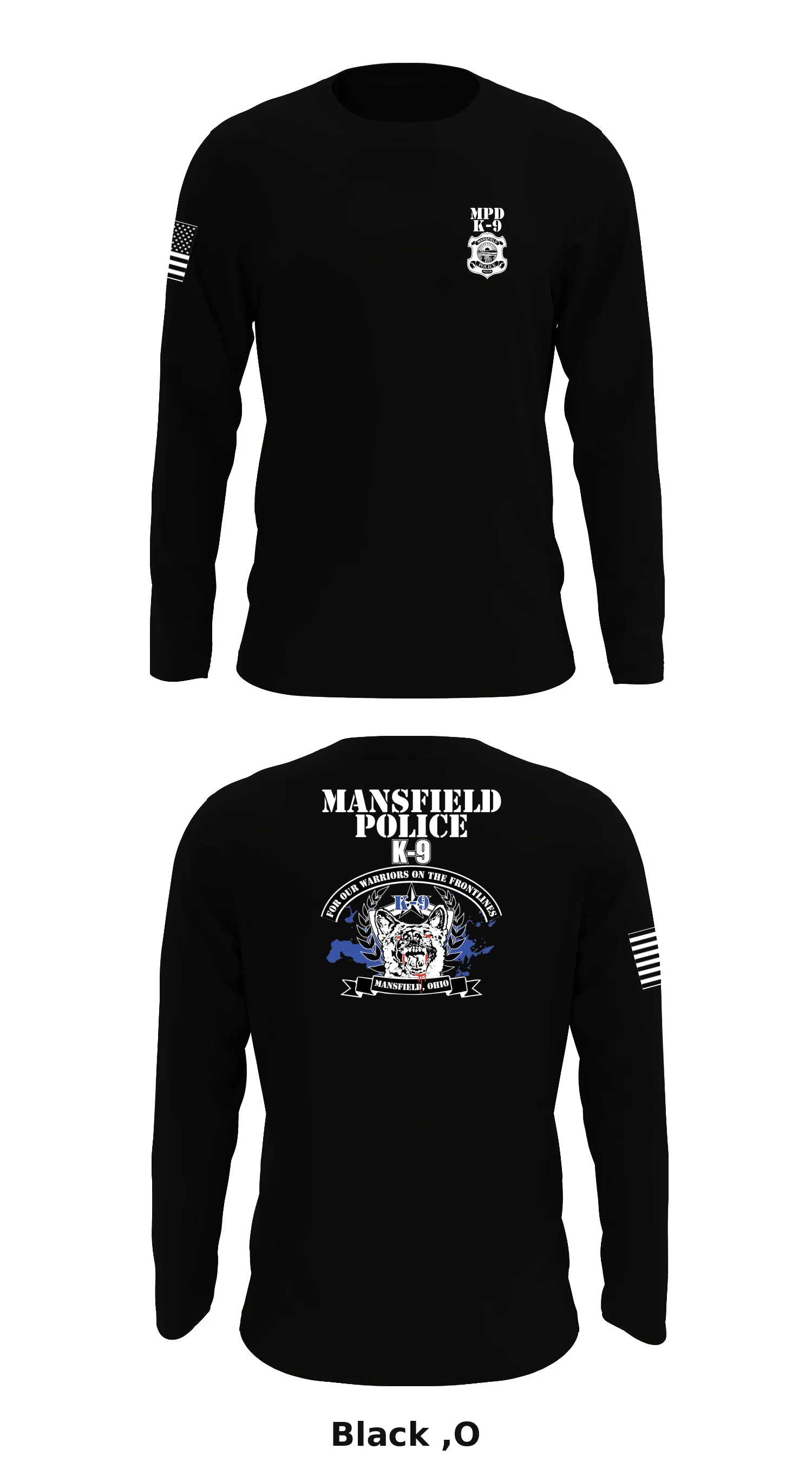K-9 Police officer Store 1 Core Men's LS Performance Tee - ,O]