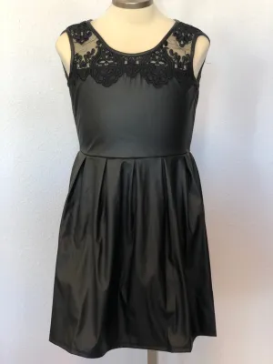K FAUX LEATHER DRESS