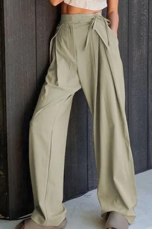 Kaily Tied High Waist Wide Leg Pants