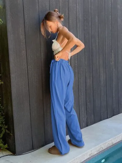 Kaily Tied High Waist Wide Leg Pants