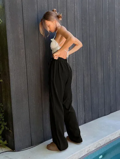 Kaily Tied High Waist Wide Leg Pants