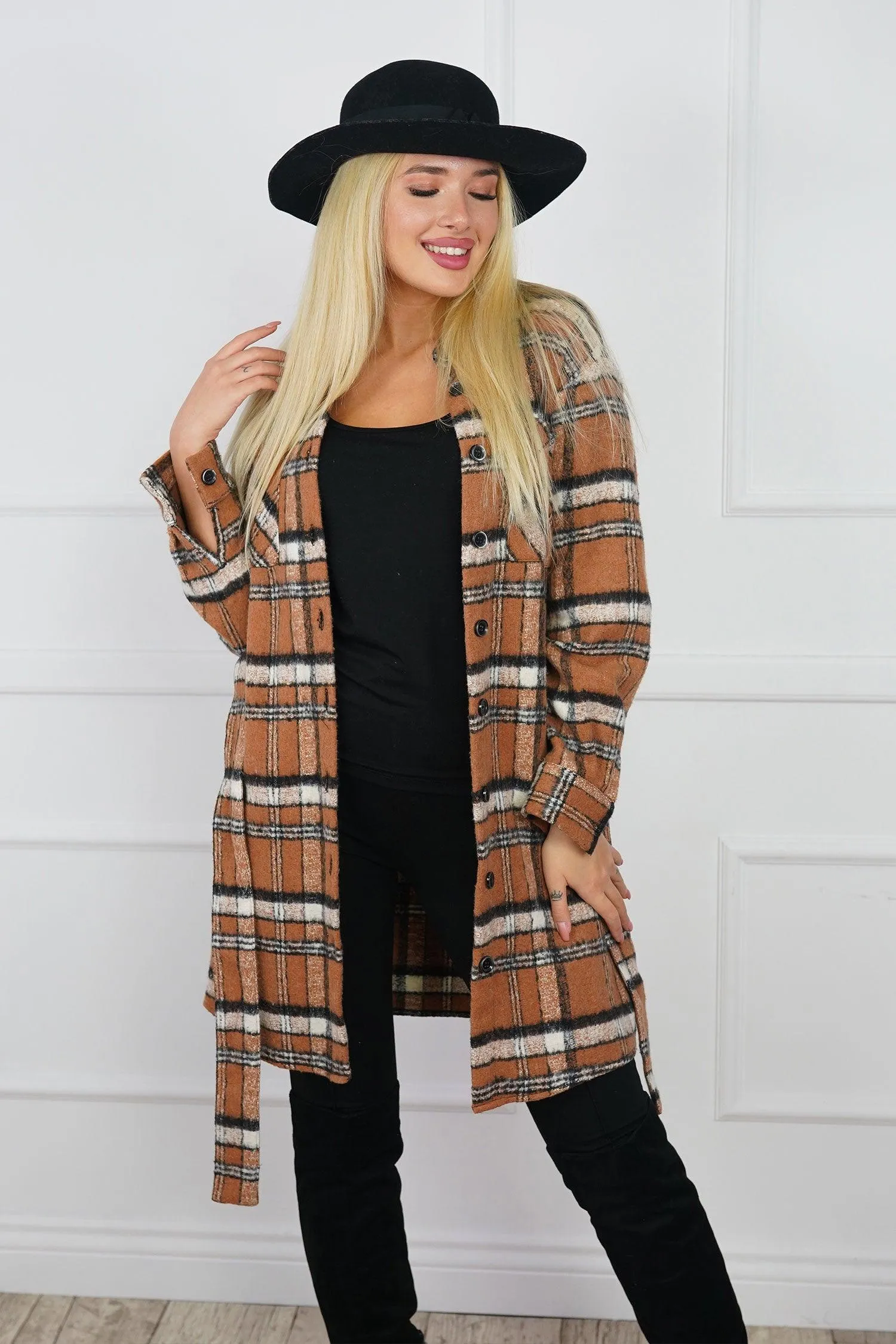 Kariertes winter hemd für Damen