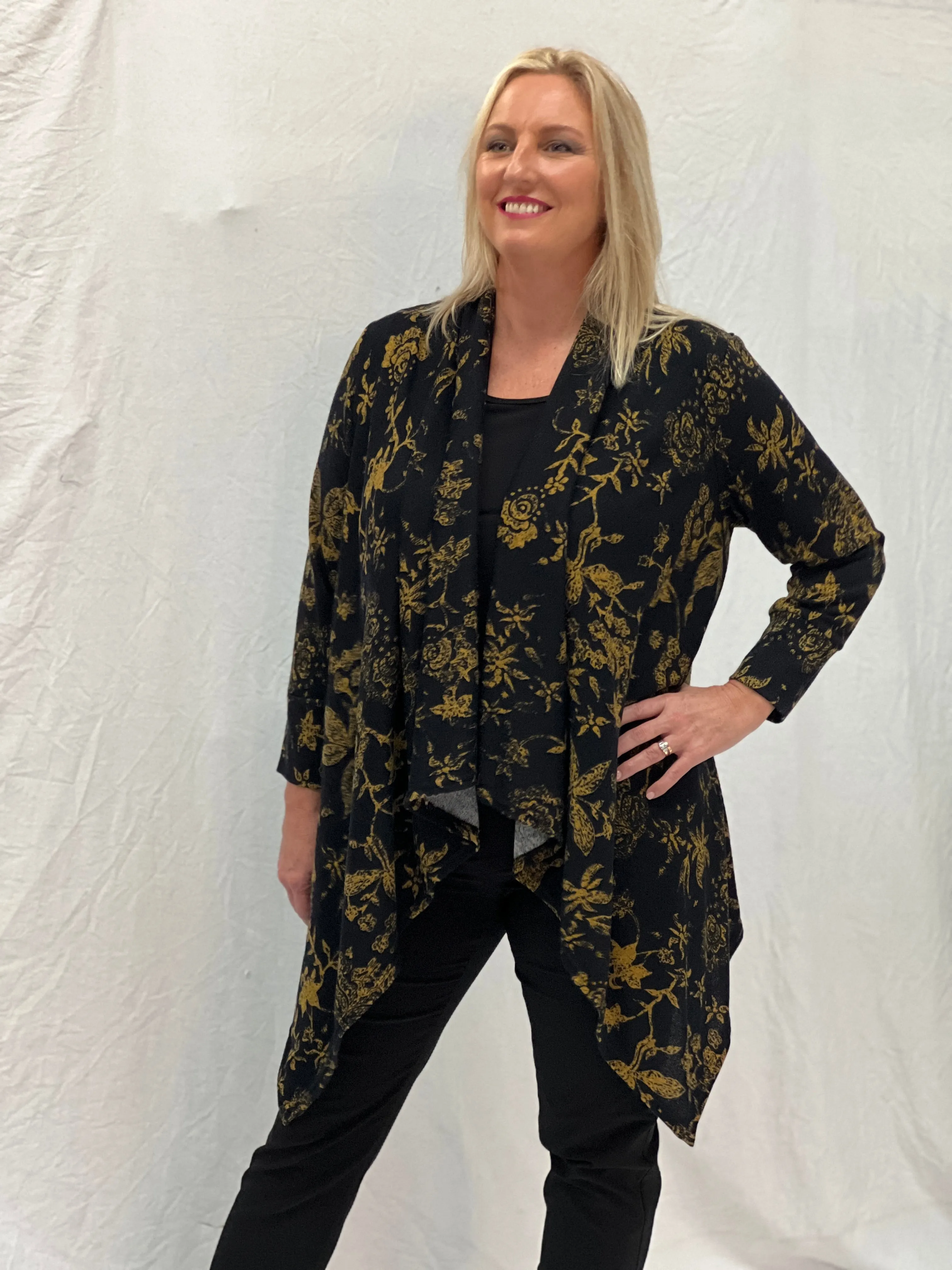 Karina Black Knit Cardigan