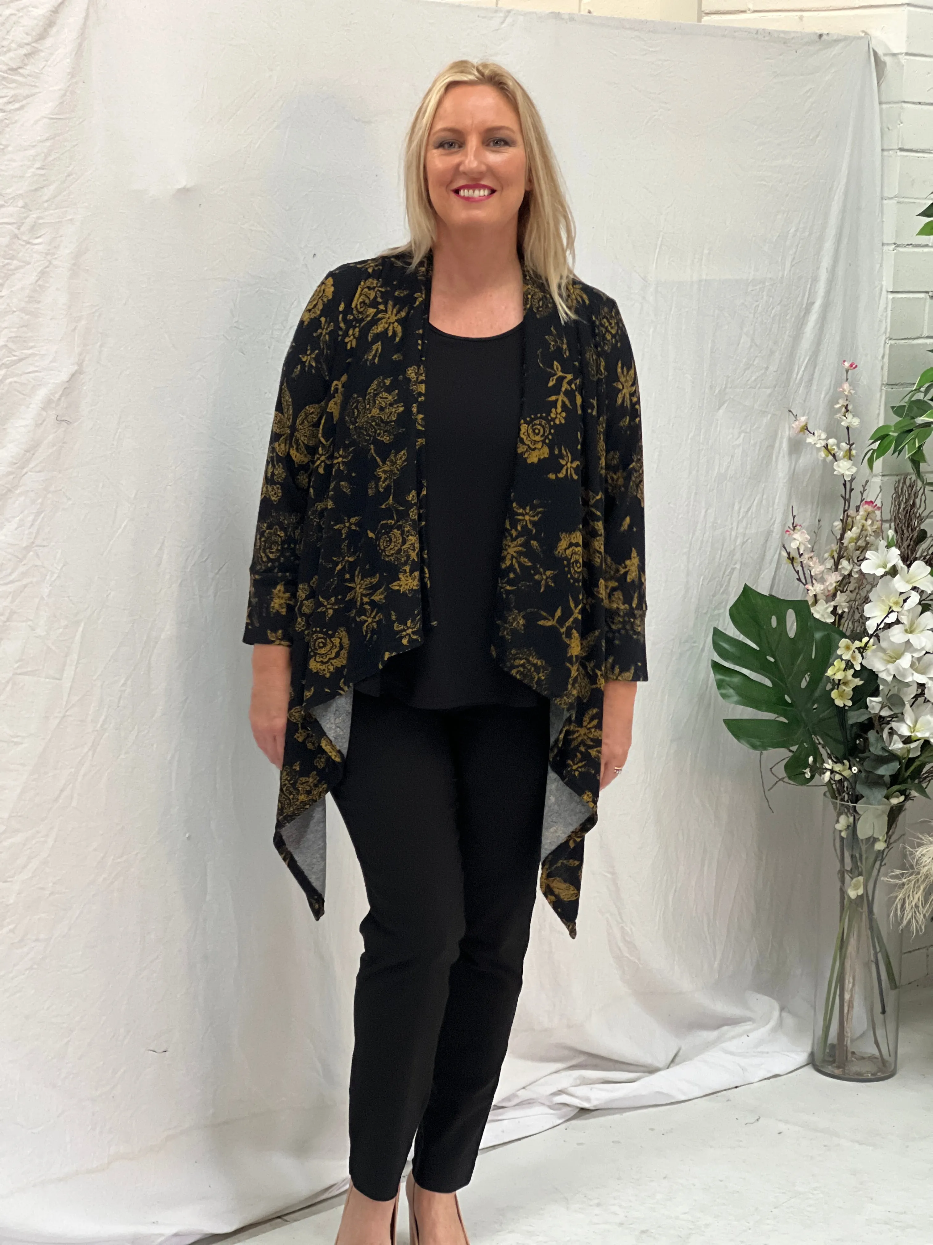 Karina Black Knit Cardigan