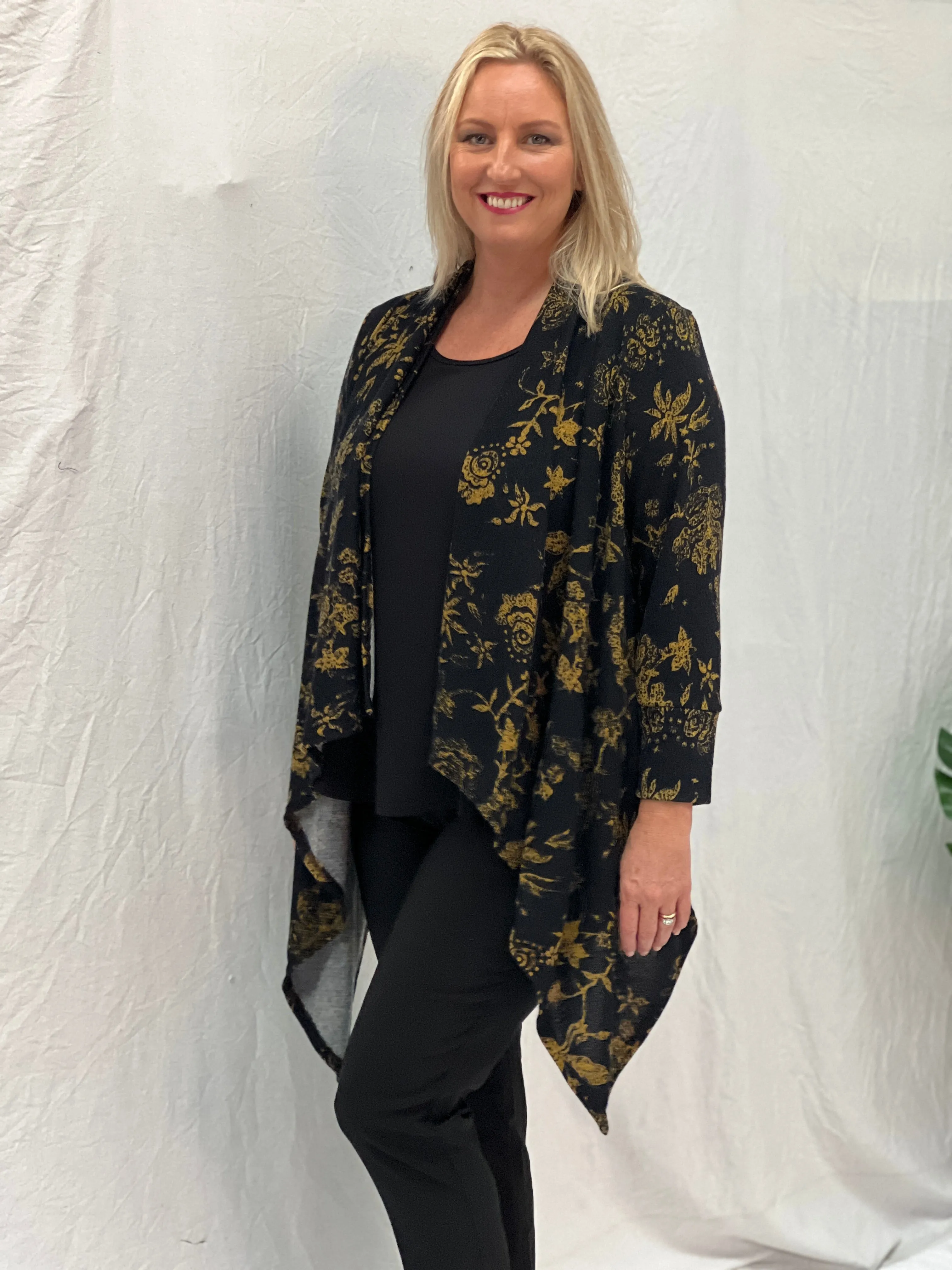 Karina Black Knit Cardigan