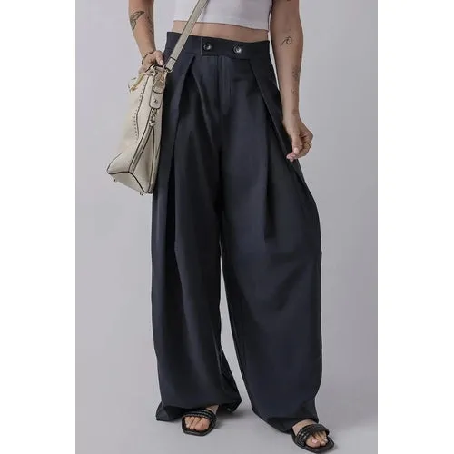 'Keturah' Pleated Wide Leg Pants