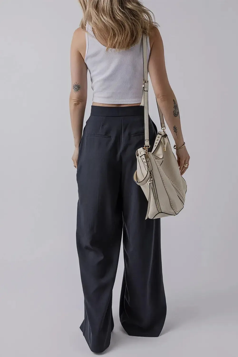 'Keturah' Pleated Wide Leg Pants