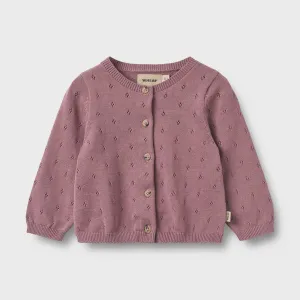 Knit Baby Cradigan Maia in Lavender Dawn