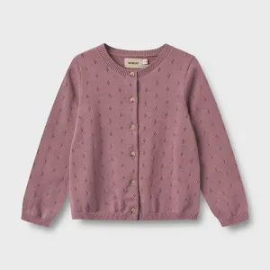 Knit Cardigan Girls Maia in Lavender Dawn