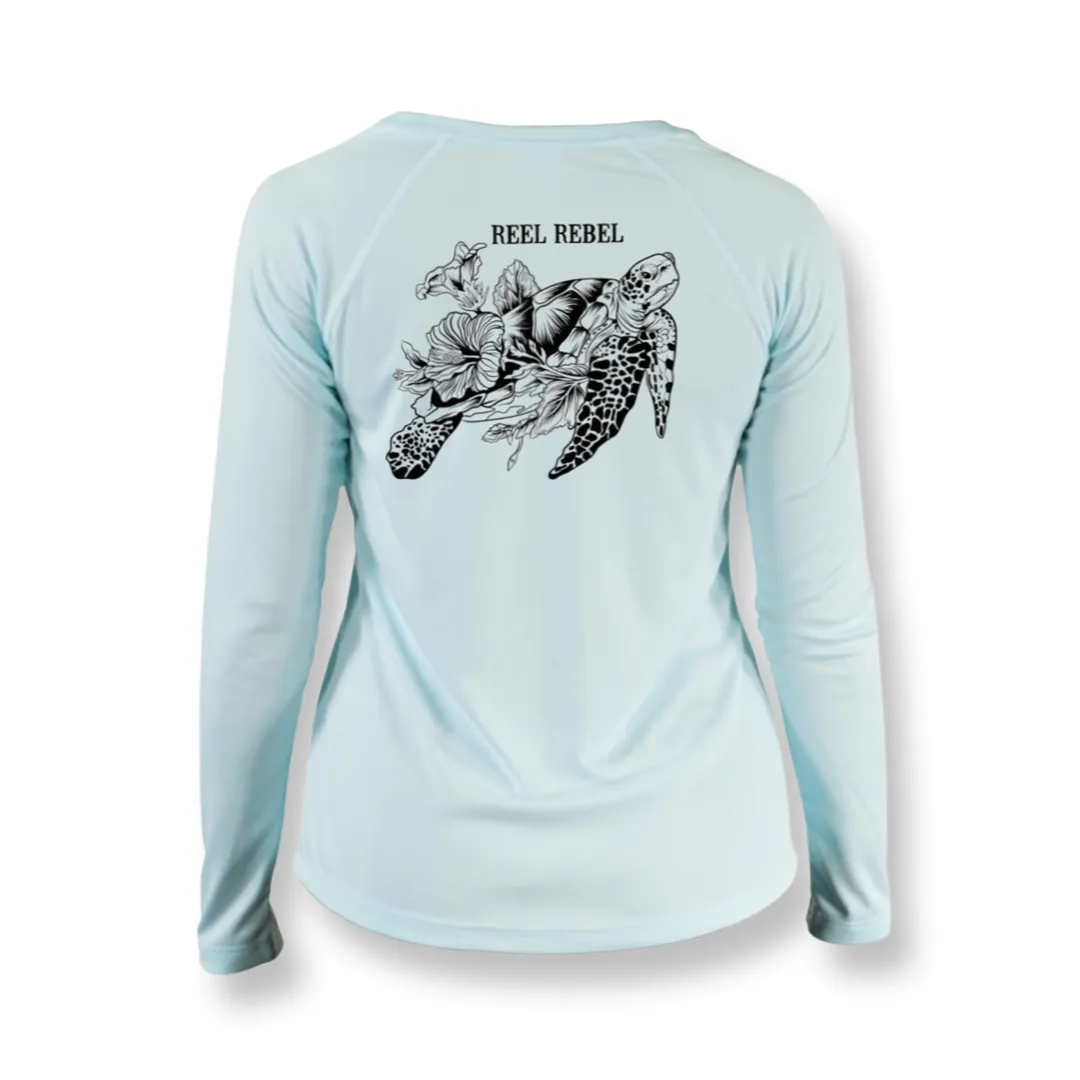 Ladies V-Neck Turtle UPF Performance