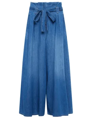 L'Agence Lowen Paperbag Cropped Jeans