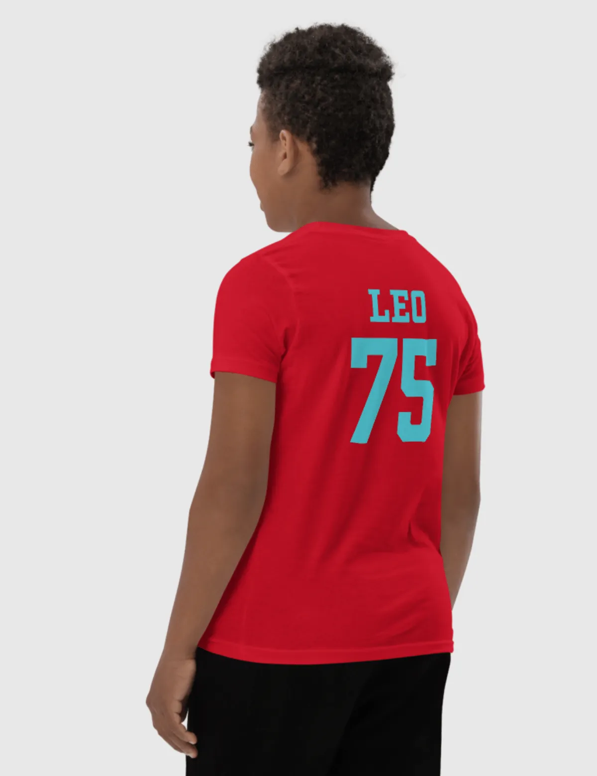 Leo Youth Logo Short Sleeve T-Shirt [Red]