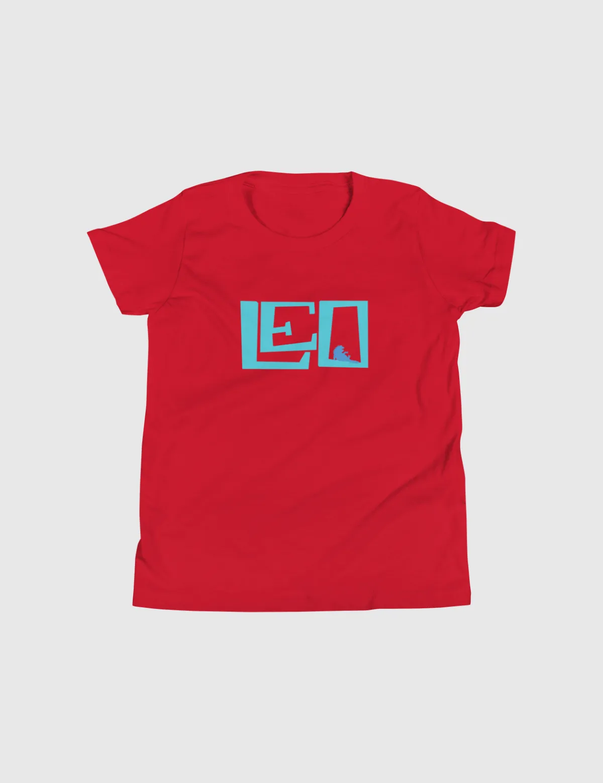 Leo Youth Logo Short Sleeve T-Shirt [Red]