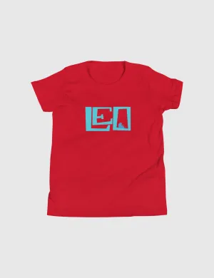 Leo Youth Logo Short Sleeve T-Shirt [Red]