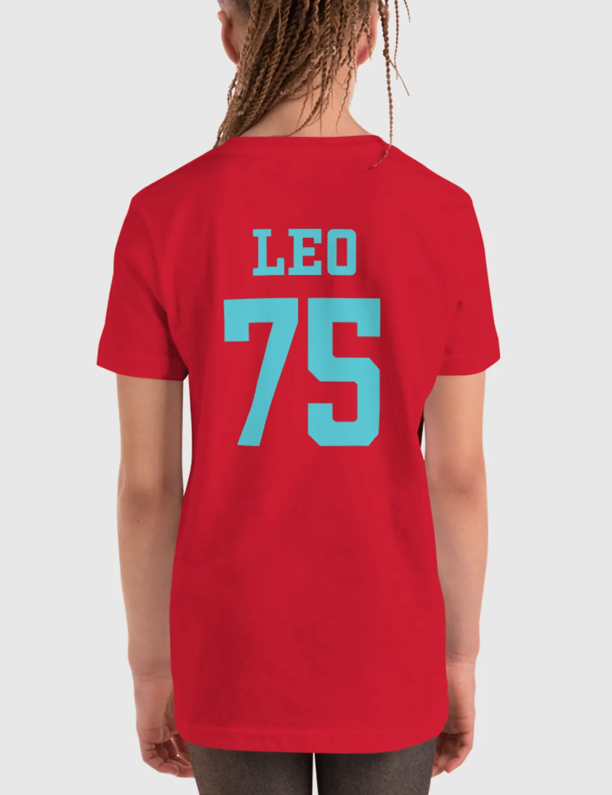 Leo Youth Logo Short Sleeve T-Shirt [Red]