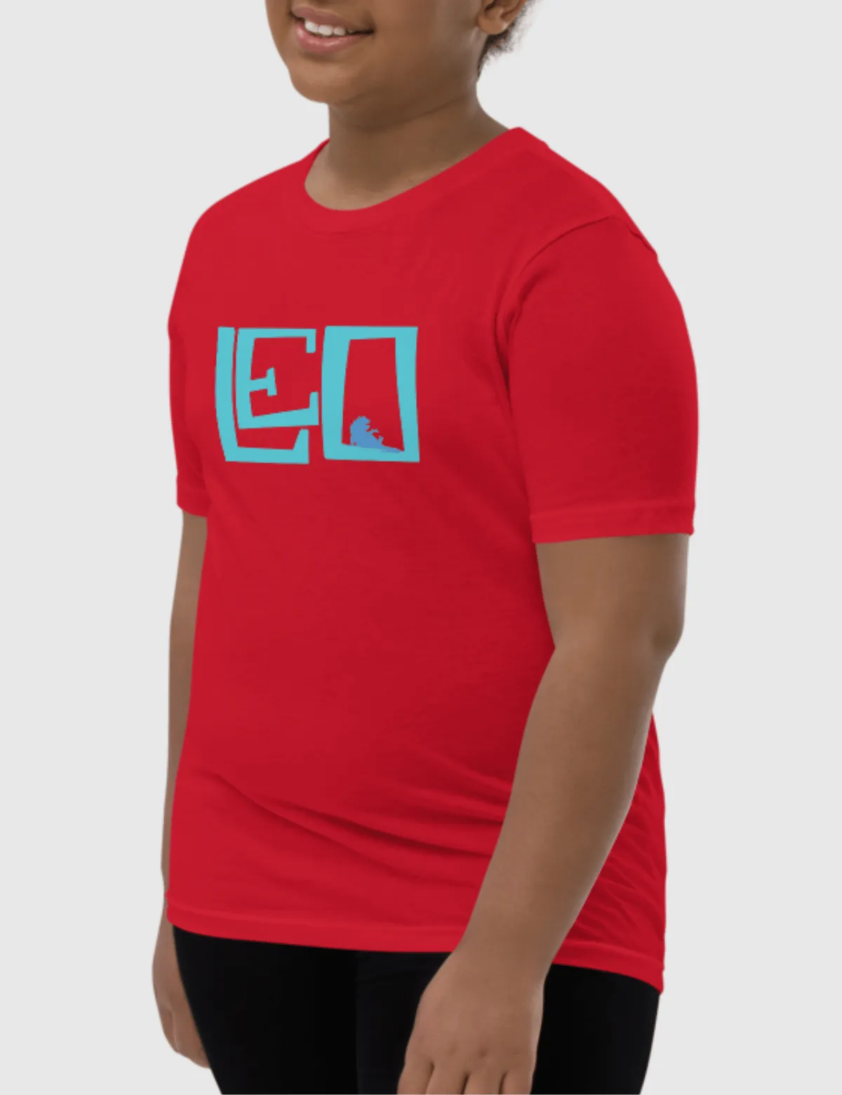 Leo Youth Logo Short Sleeve T-Shirt [Red]