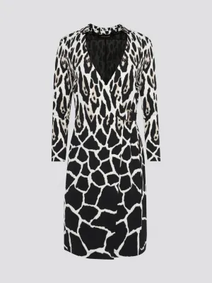 Leopard Print Wrap Dress
