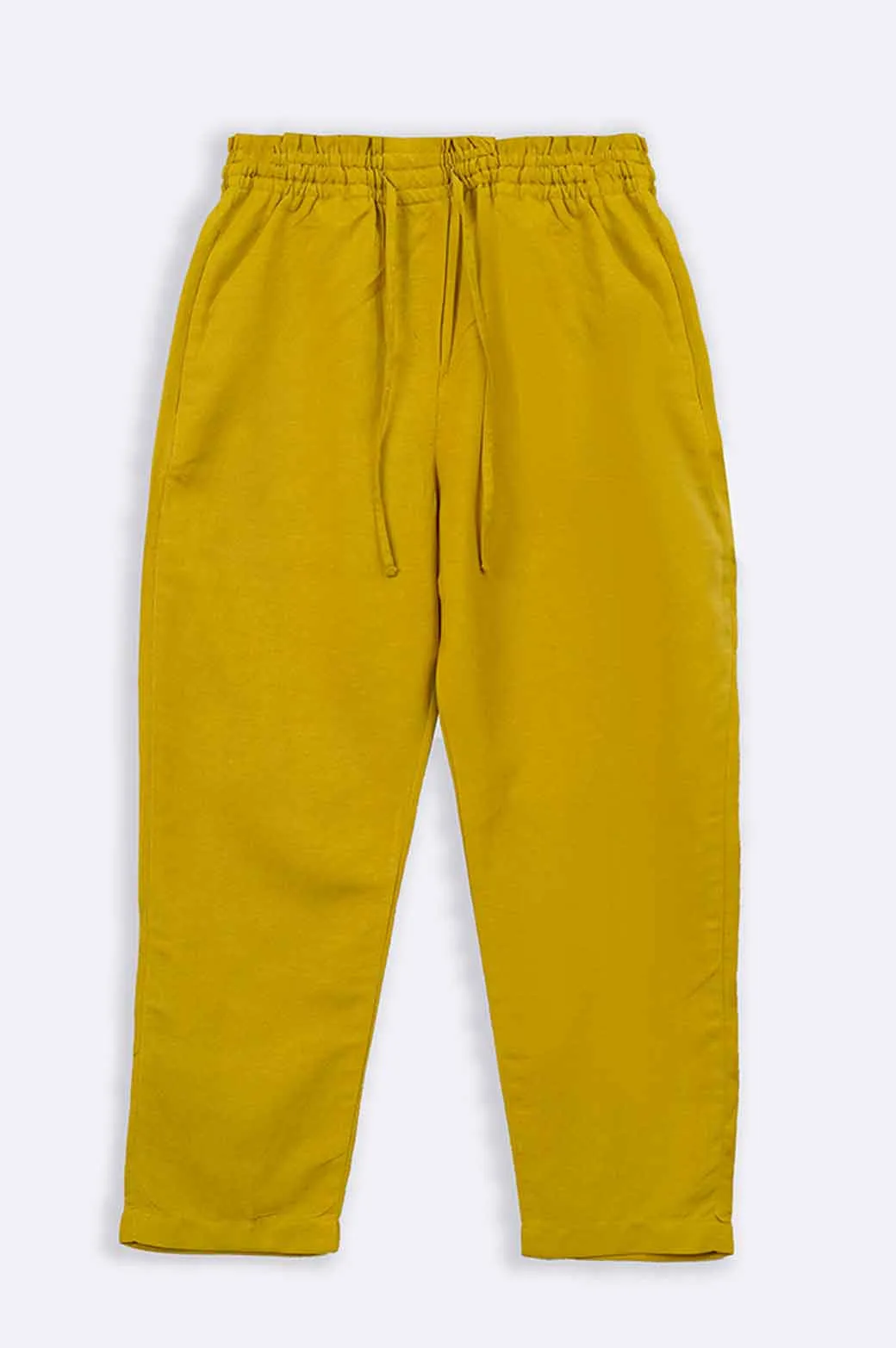 LINEN PAPERBAG PANTS
