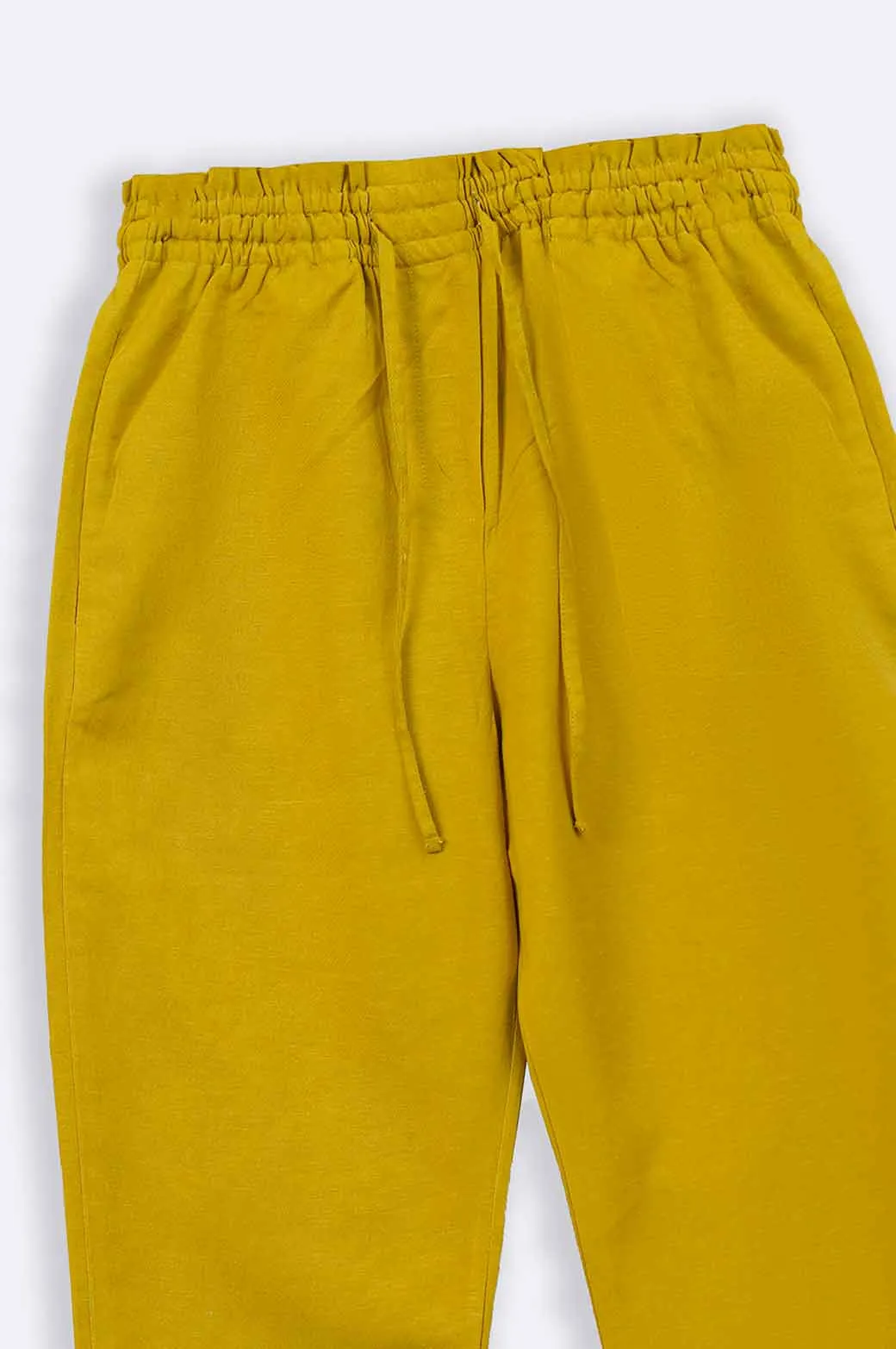 LINEN PAPERBAG PANTS