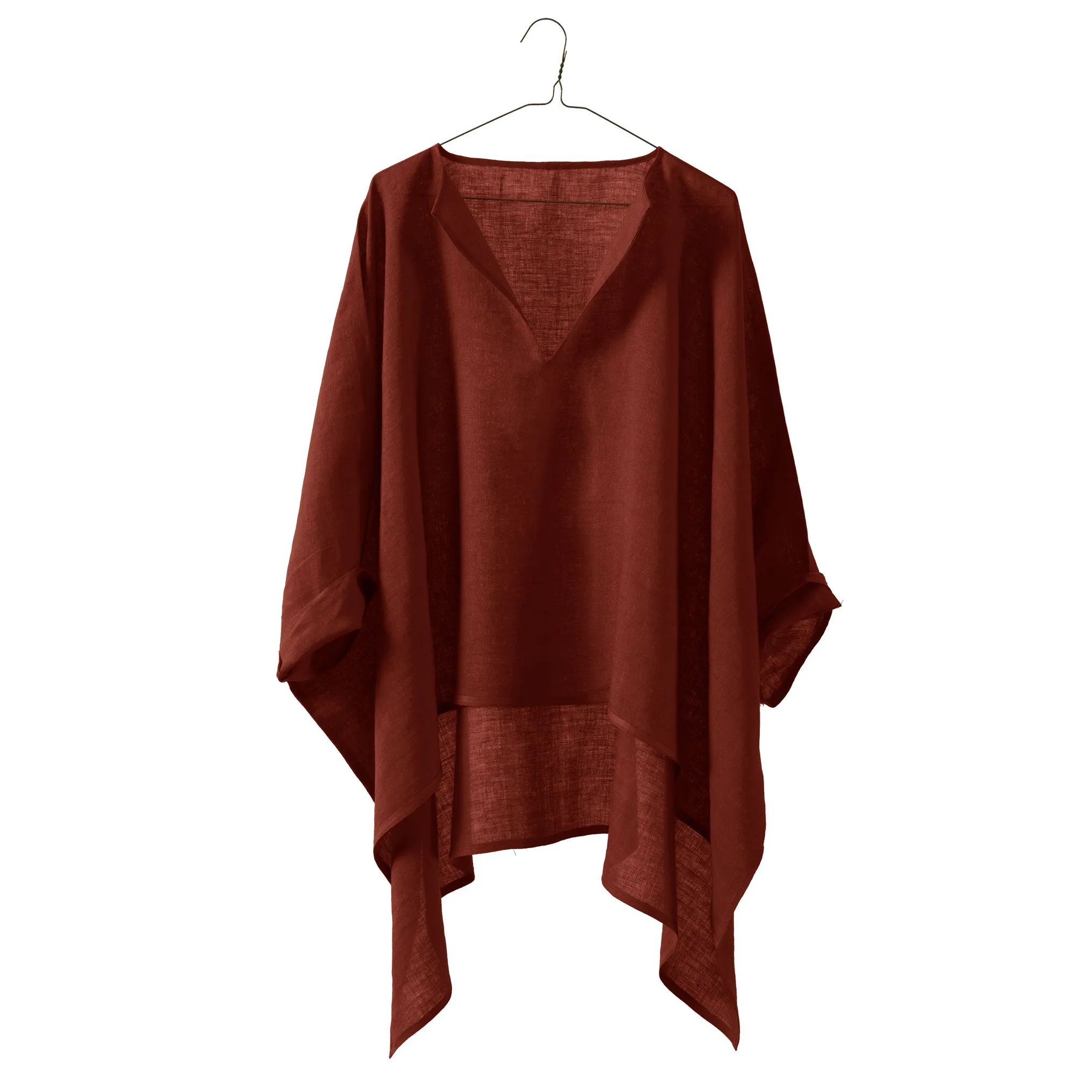 Linen Up & Down Wide Tunic