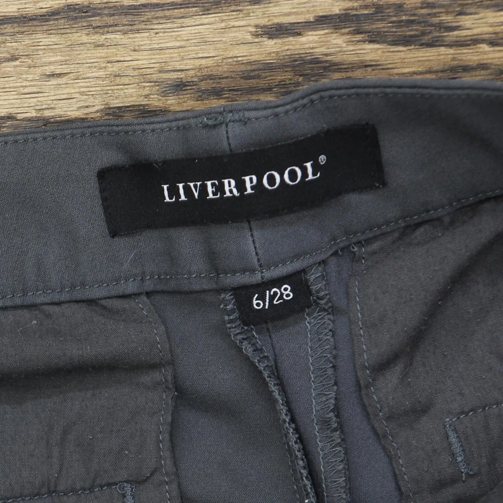 Liverpool Womens Stretch Dress Pants 166a86825df5f7 Gray 6/28