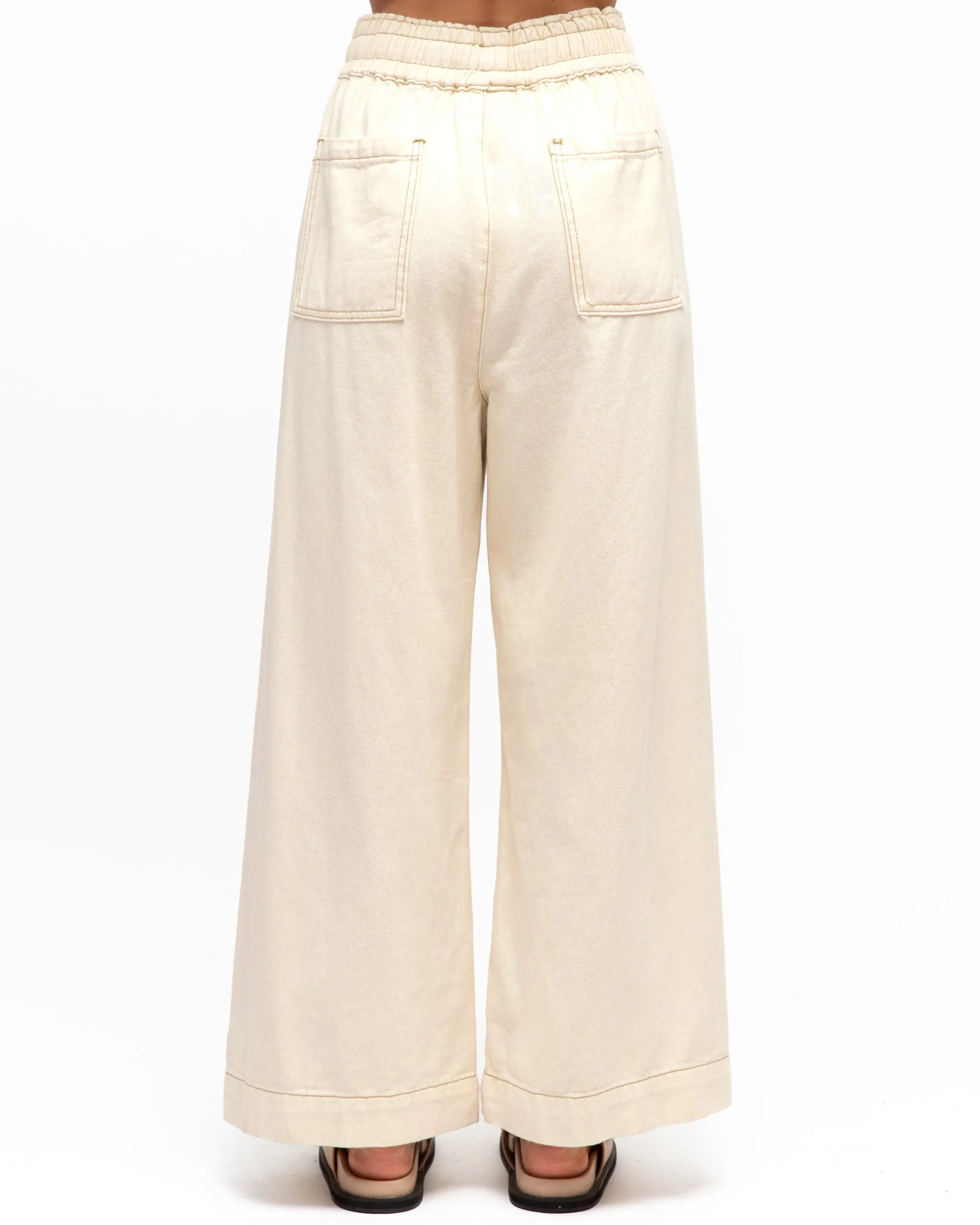 LOL70052 OFF WHITE PULL ON PANTS