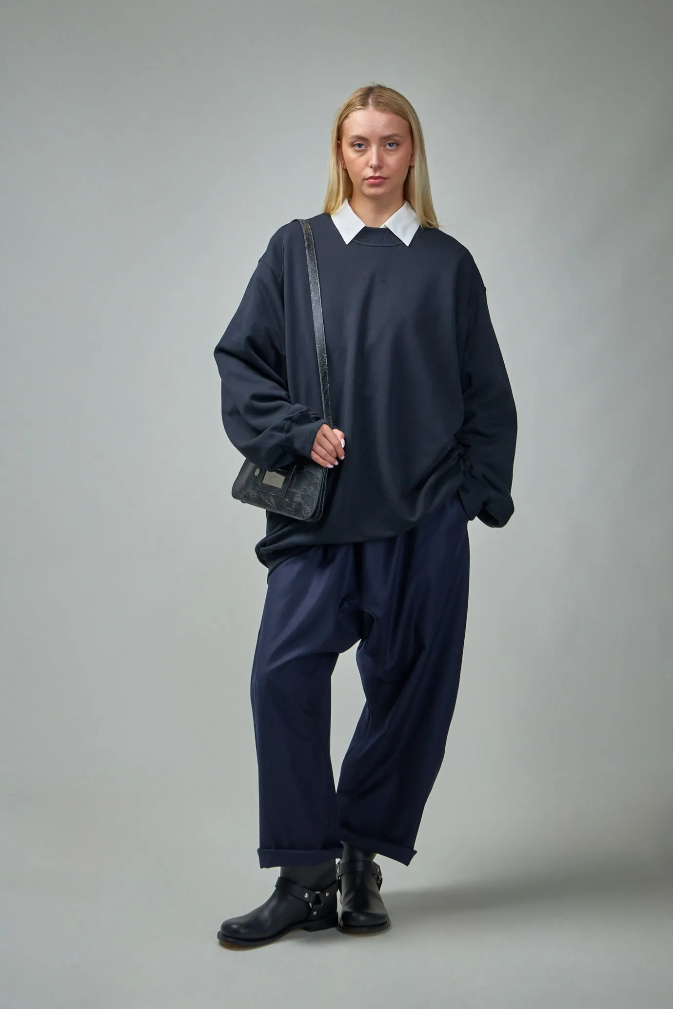 Long Sleeve With Front Applied Pocket Woven