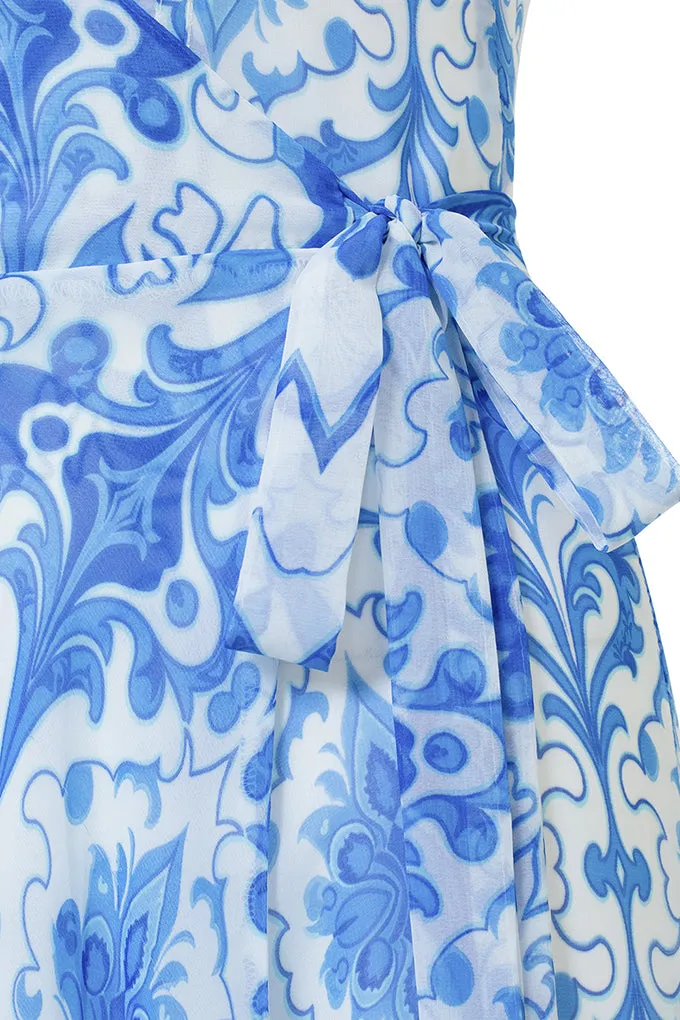 Long Wrap dress Chiffon  Maison D'Angel Ann