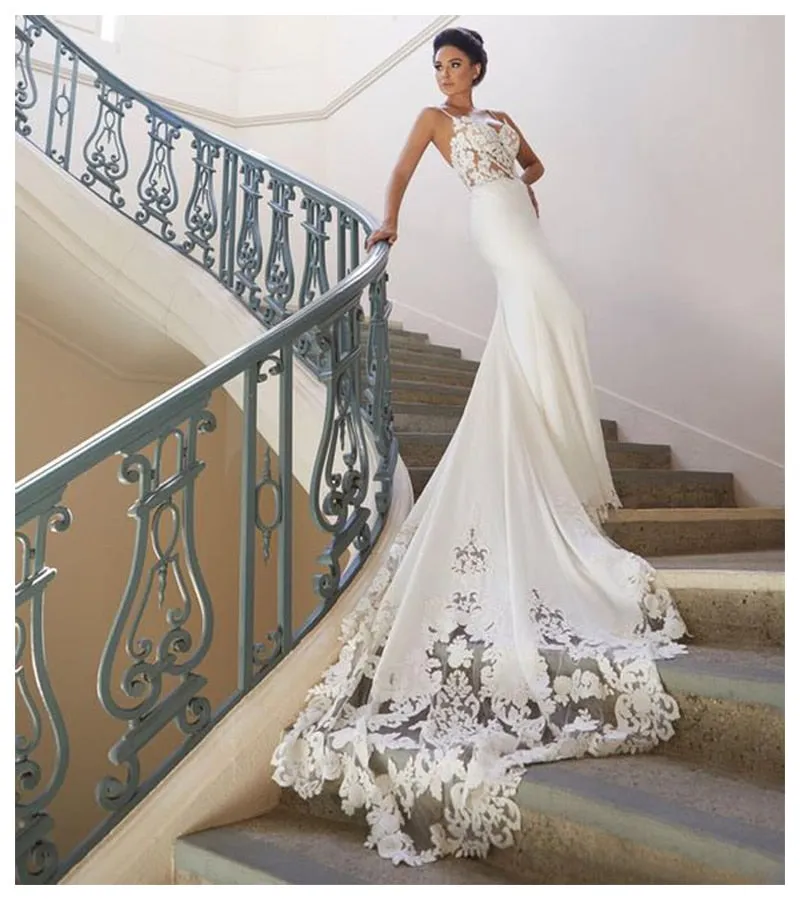 LORIE - Original Mermaid Wedding Dress Sleeves 2024 Vestidos De Novia Vintage Lace Sweetheart Neck Bridal Gown Backless Wedding Gowns