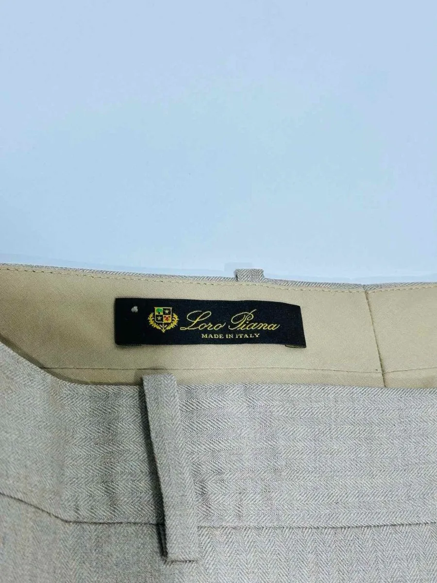 LORO PIANA Wide Leg Cream Pants US12