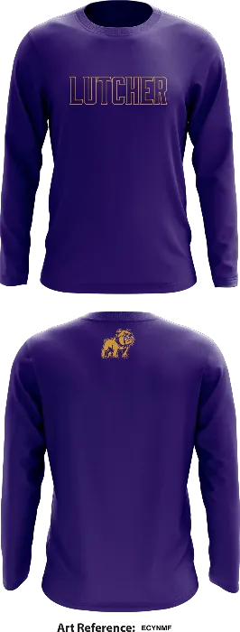 Lutcher Baseball Core Men's LS Performance Tee - EcynMf