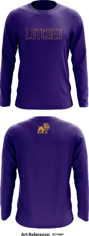 Lutcher Baseball Core Men's LS Performance Tee - EcynMf