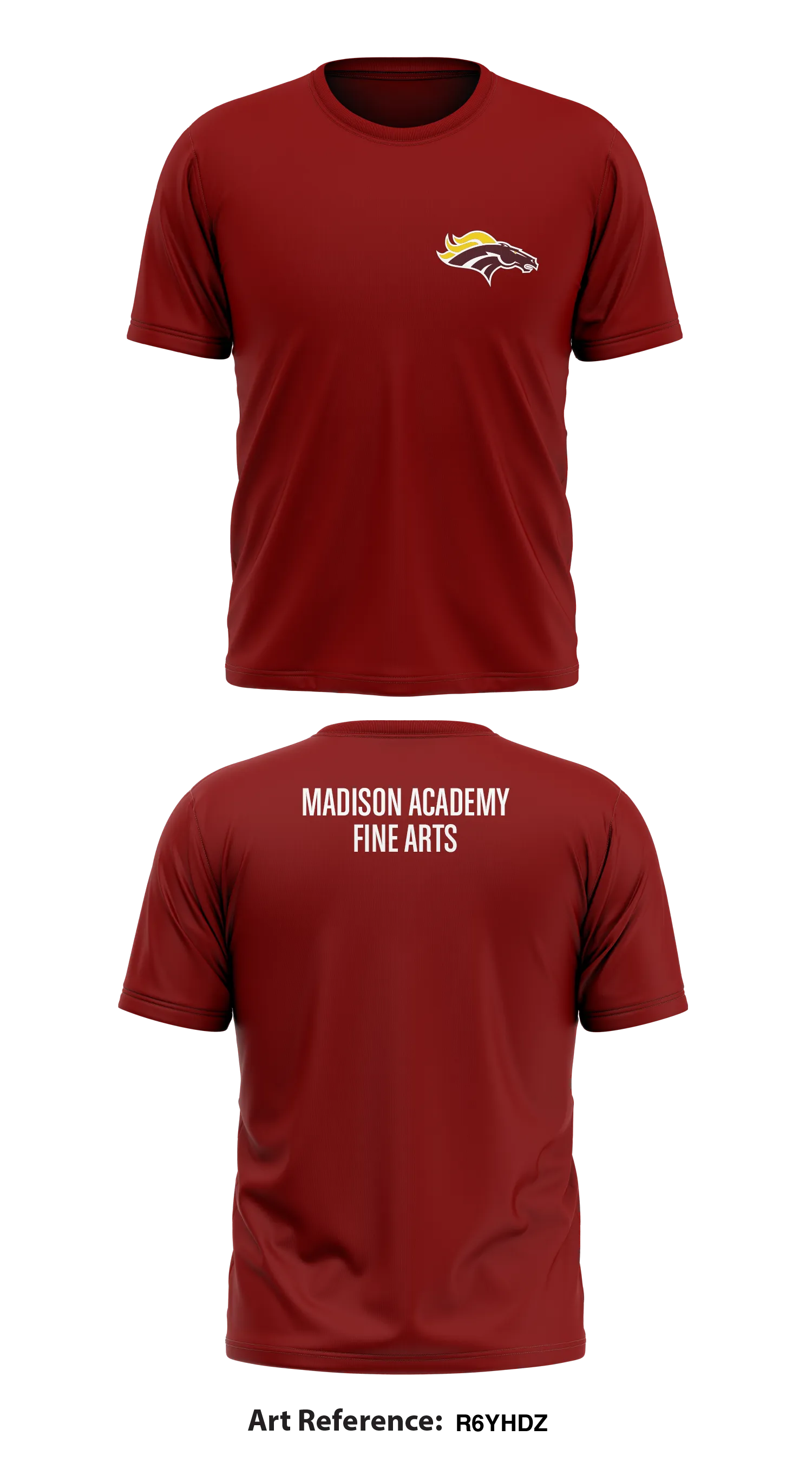 Madison Academy Fine Arts Store 1 Core Men's SS Performance Tee - r6yHdZ